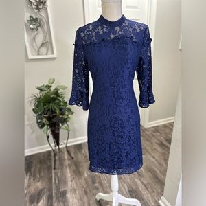 Ivanka Trump Women’s Navy Blue Lace Dress Size 8